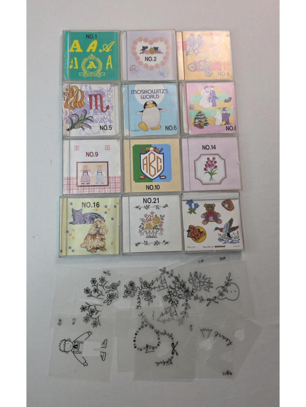 Deco Brother Baby Lock Bernina Lot of 12 Embroidery Design Cards